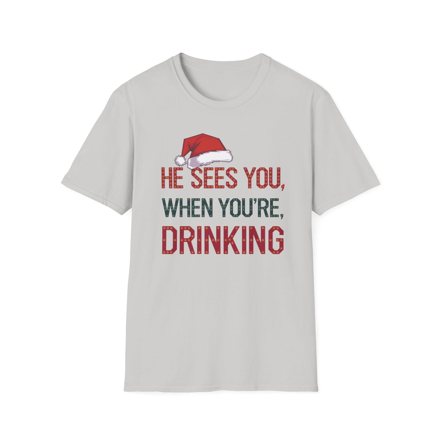 Festive Drink Humor T-Shirt - Perfect for Christmas Parties, Holiday Gatherings, Gift for Friends, Funny Apparel, Unisex Christmas Tee