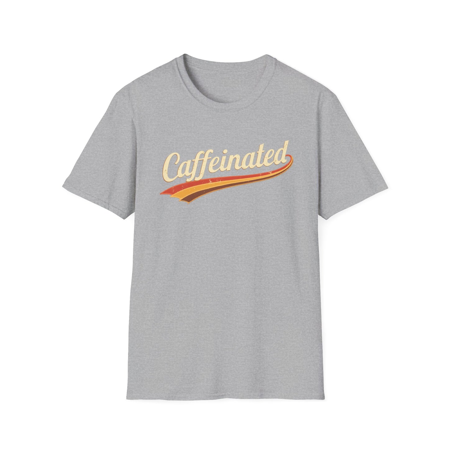 Caffeinated Unisex T-Shirt - Softstyle Casual Tee, Coffee Lover Gift, Daily Wear, Birthday Present, Relaxed Fit