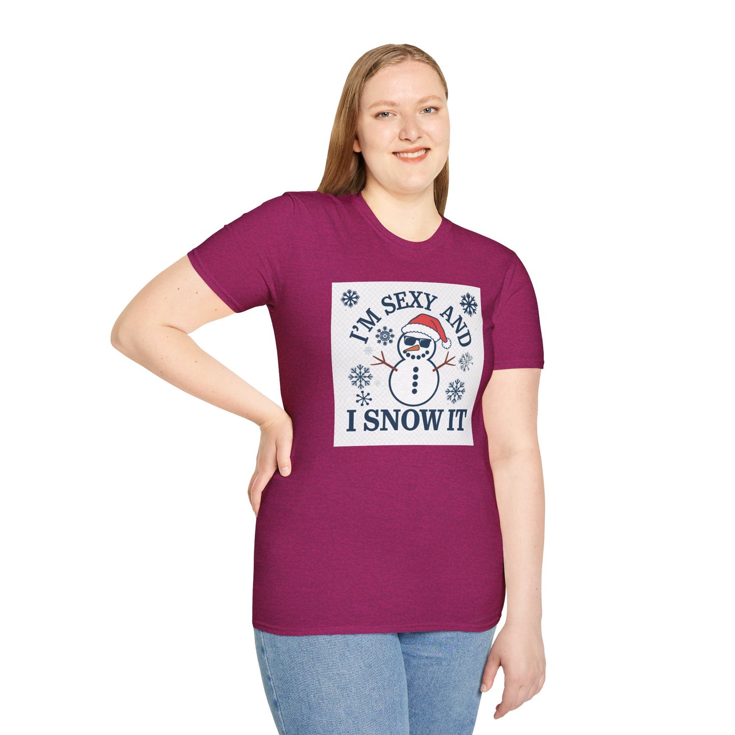 Funny Winter T-Shirt, I'm Sexy and I Snow It Tee, Holiday Gift, Xmas Apparel, Winter Humor Shirt, Unisex Snowman Tee