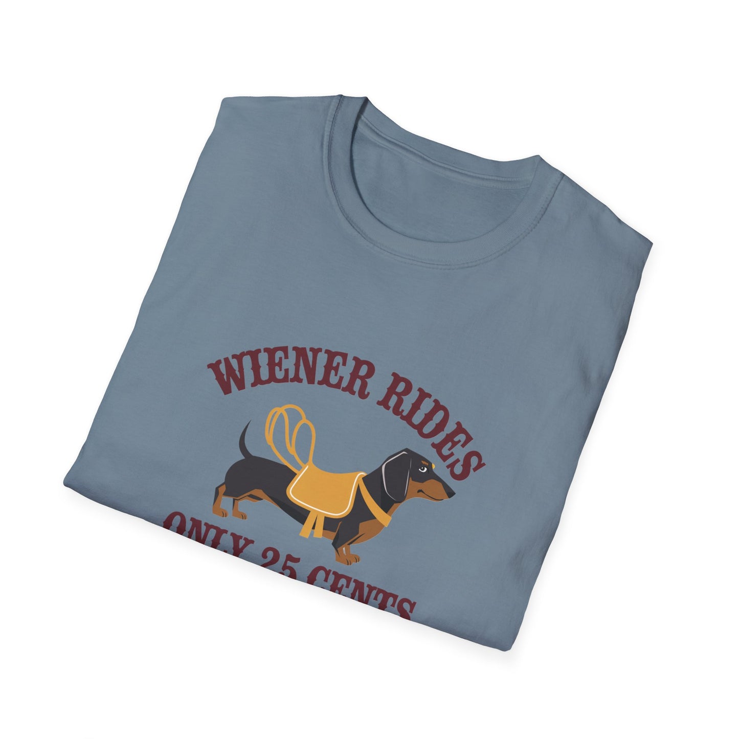 Humorous Wiener Rides Unisex T-Shirt - Fun Gift for Dog Lovers