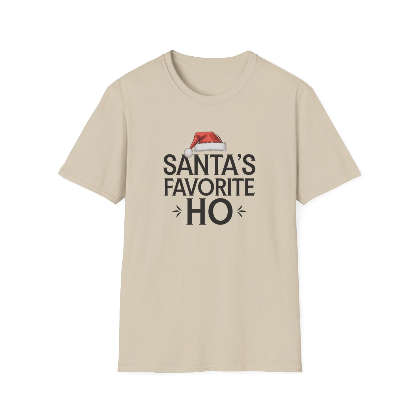 Santa's Favorite Ho Unisex T-Shirt, Funny Christmas Shirt, Holiday Gift, Jolly Tee, Christmas Party Wear, Seasonal Humor Top