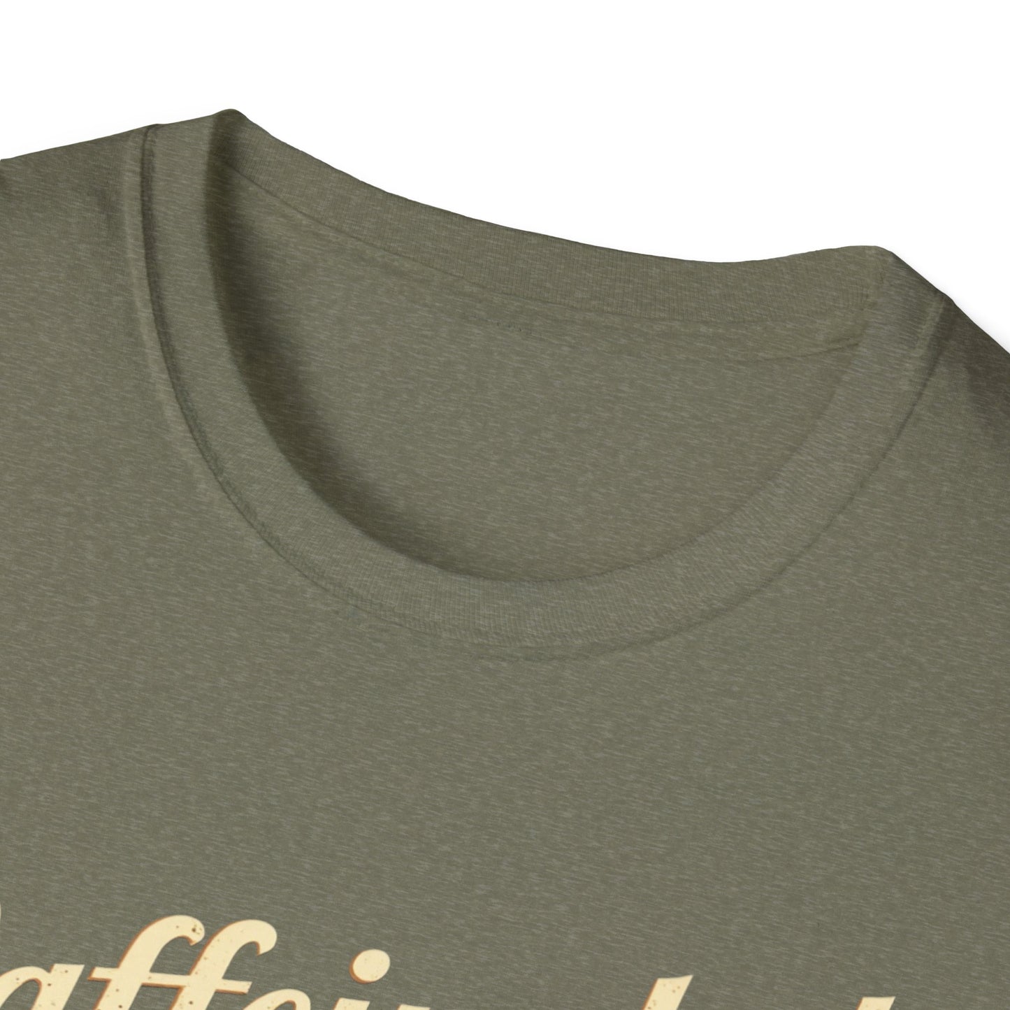 Caffeinated Unisex T-Shirt - Softstyle Casual Tee, Coffee Lover Gift, Daily Wear, Birthday Present, Relaxed Fit