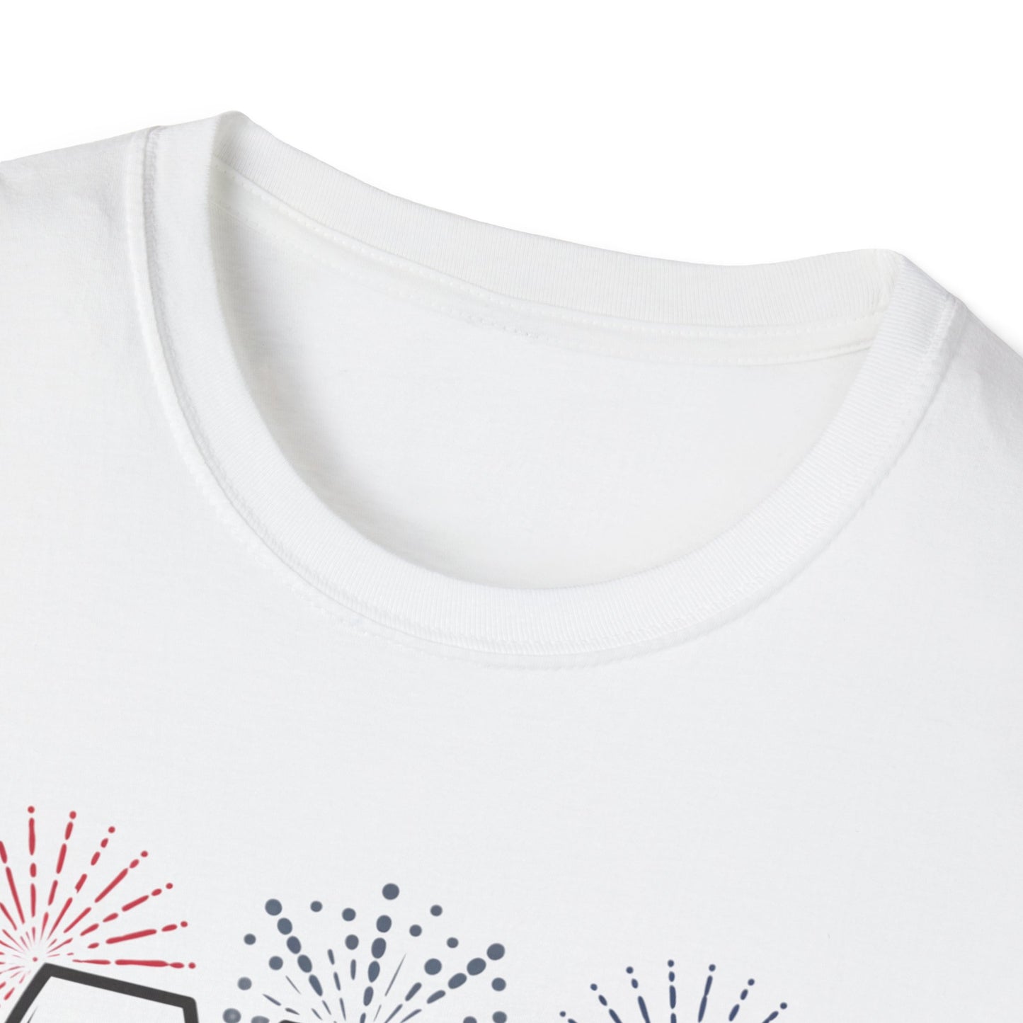 Red, Wine & Blue Unisex Softstyle T-Shirt, Summer BBQ, Fourth of July, Wine Lovers Gift, Patriotic Outfit, Casual Wear