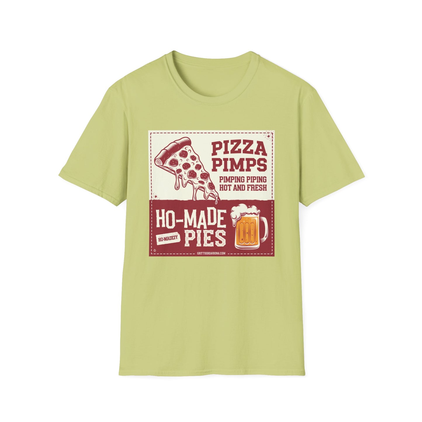Pizza Pimps Unisex Softstyle T-Shirt - Fun Foodie Tee