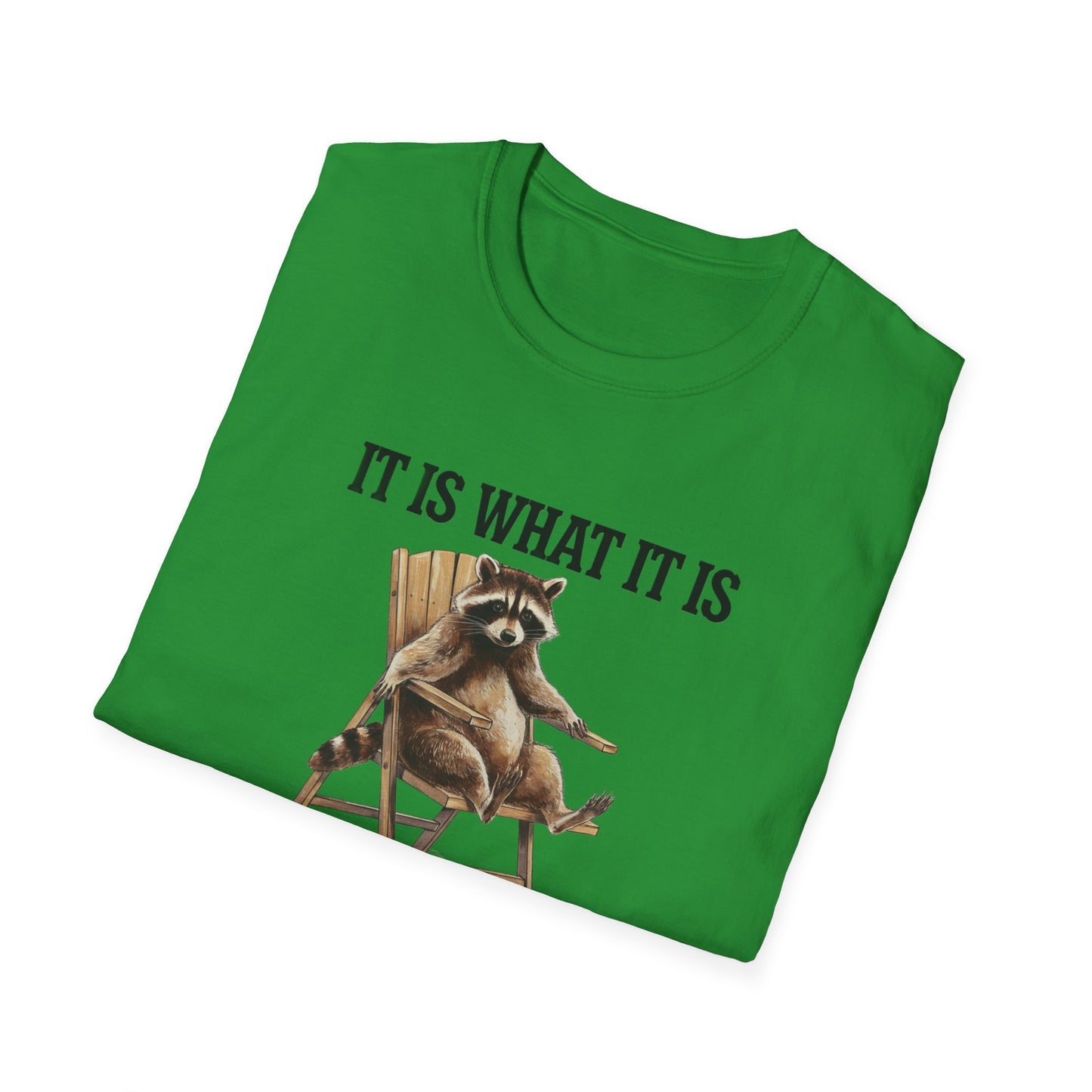 Funny Raccoon T-Shirt, Humorous Unisex Tee, Casual Wear, Gift for Friends, Relaxed Style, Everyday Humor, Animal Lover Shirt