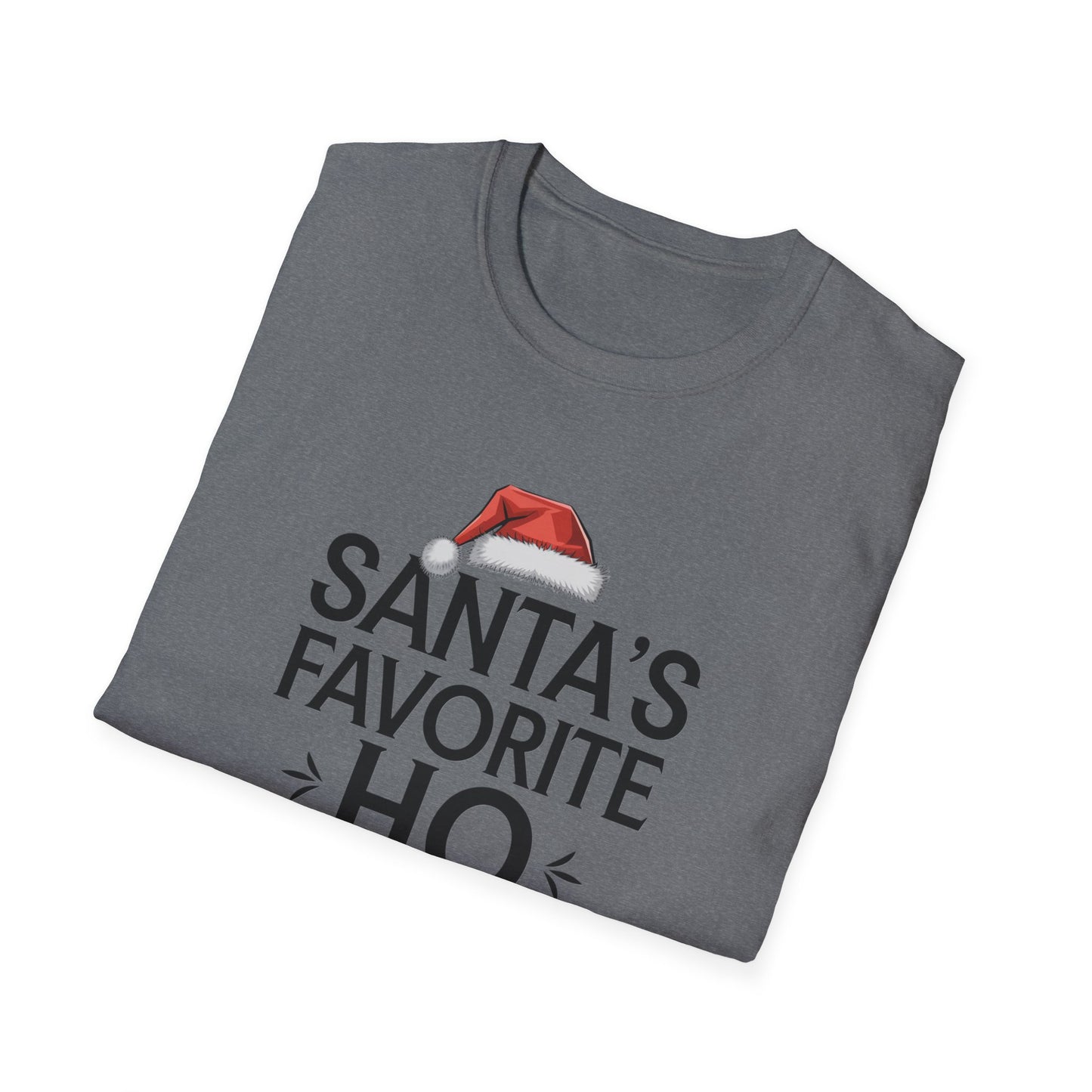 Santa's Favorite Ho Unisex T-Shirt, Funny Christmas Shirt, Holiday Gift, Jolly Tee, Christmas Party Wear, Seasonal Humor Top