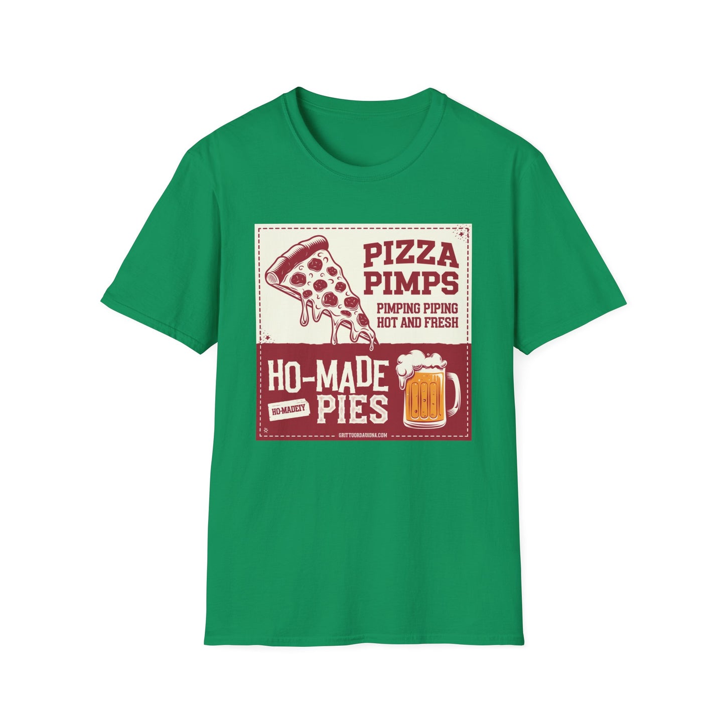 Pizza Pimps Unisex Softstyle T-Shirt - Fun Foodie Tee
