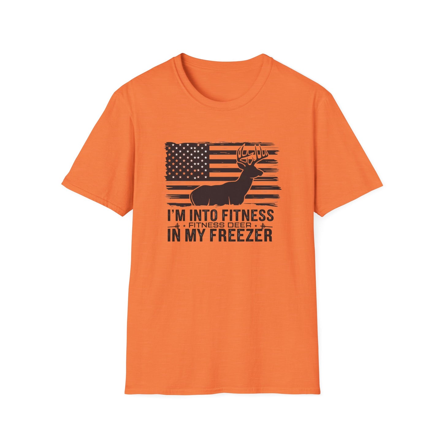 Funny Fitness Lover T-Shirt - "I’m Into Fitness, Fitness Deep in My Freezer" - Unisex Softstyle Tee