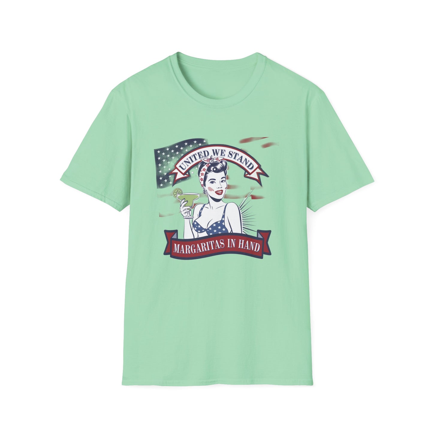 Patriotic Margarita Unisex T-Shirt - 'United We Stand' Design