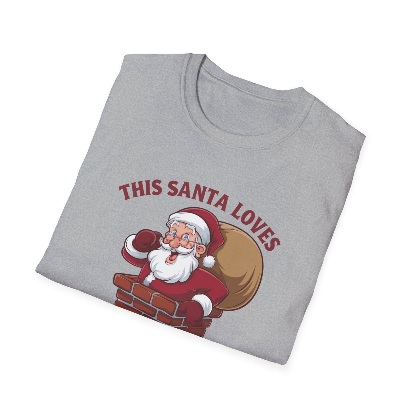 Funny Christmas Santa T-Shirt, Holiday Tee, Unisex Shirt, Christmas Gift, Humor Apparel, Festive Outfit