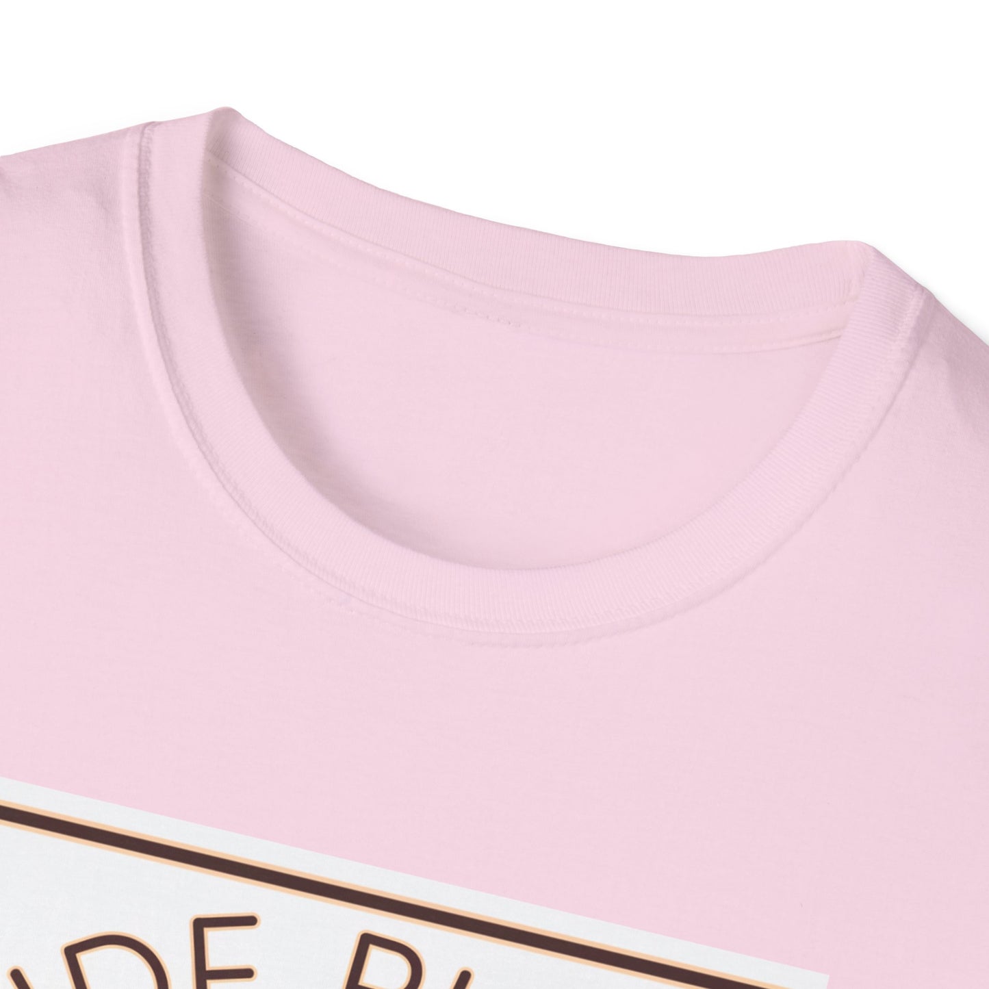 Funny Dessert Lover Unisex Softstyle T-Shirt - "Side Piece" Slice Design