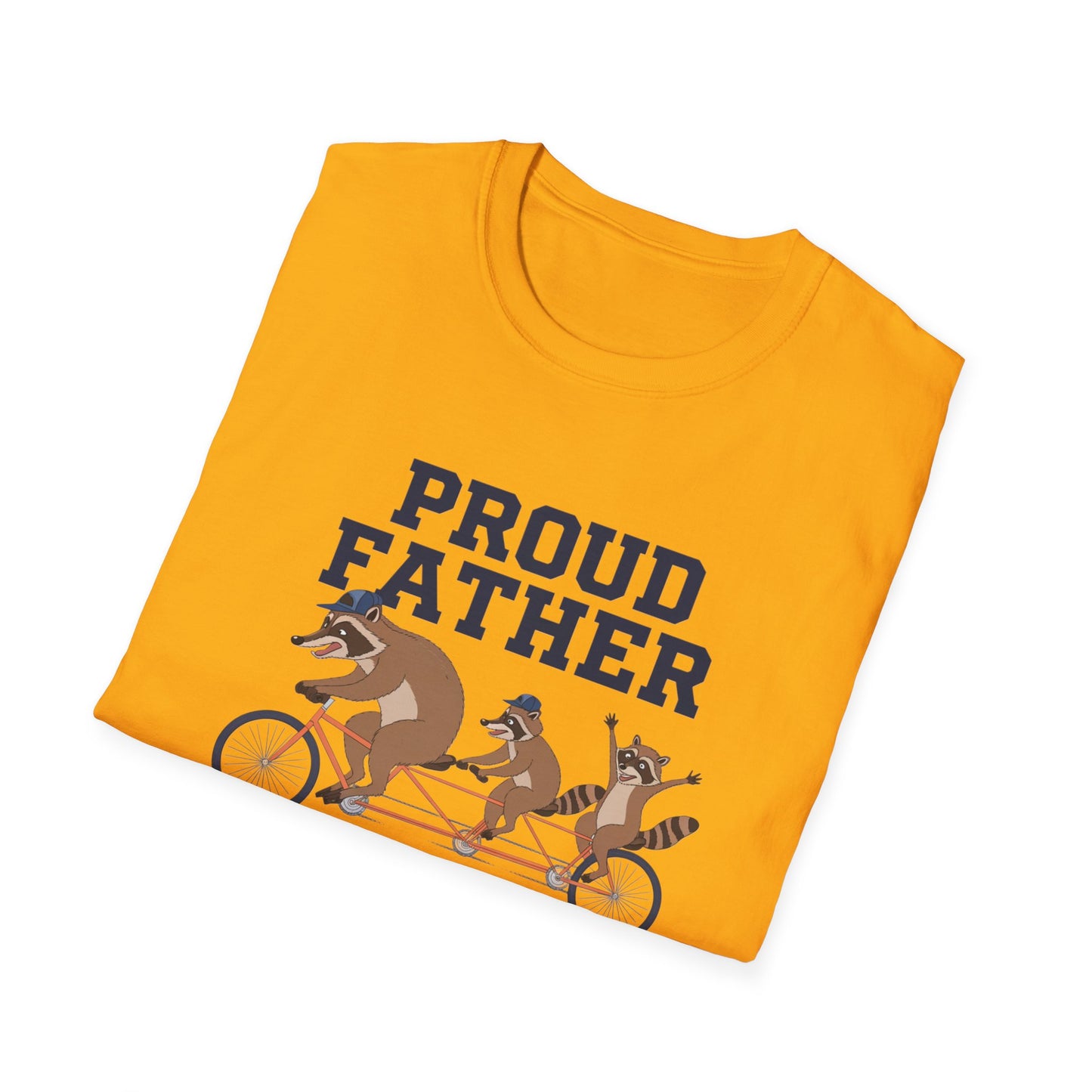 Proud Father Animal T-Shirt | Unisex Softstyle Tee for Dad