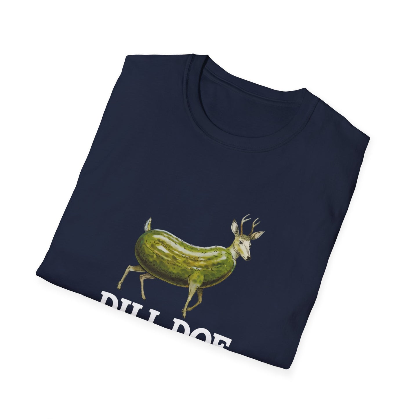 Dill Doe Funny Unisex Softstyle T-Shirt - Quirky Animal Tee