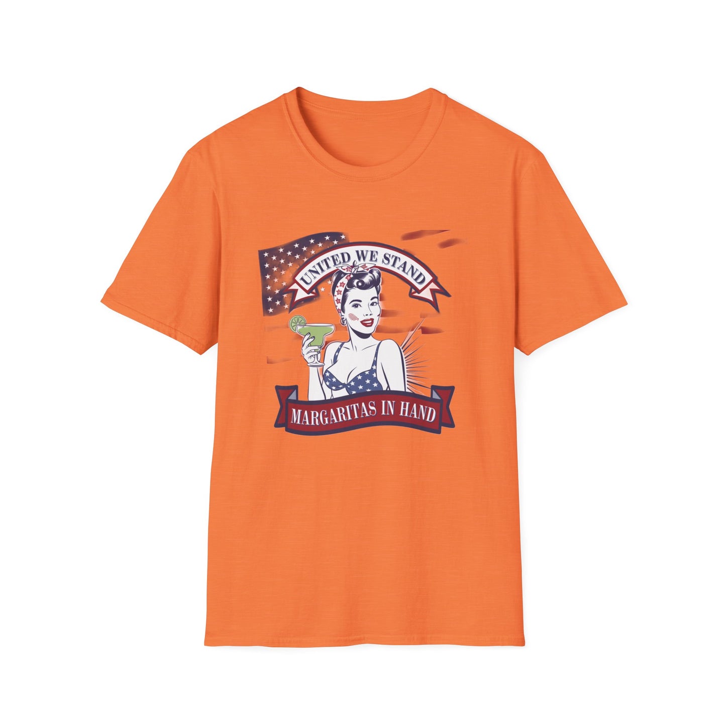 Patriotic Margarita Unisex T-Shirt - 'United We Stand' Design