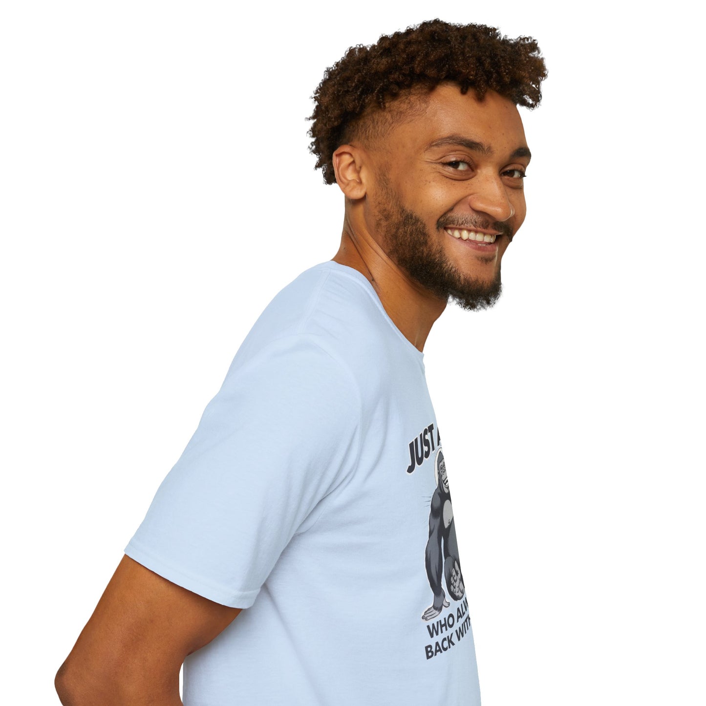 Just a Dad Unisex Softstyle T-Shirt - Humorous Father's Day Gift, Comfortable Casual Wear