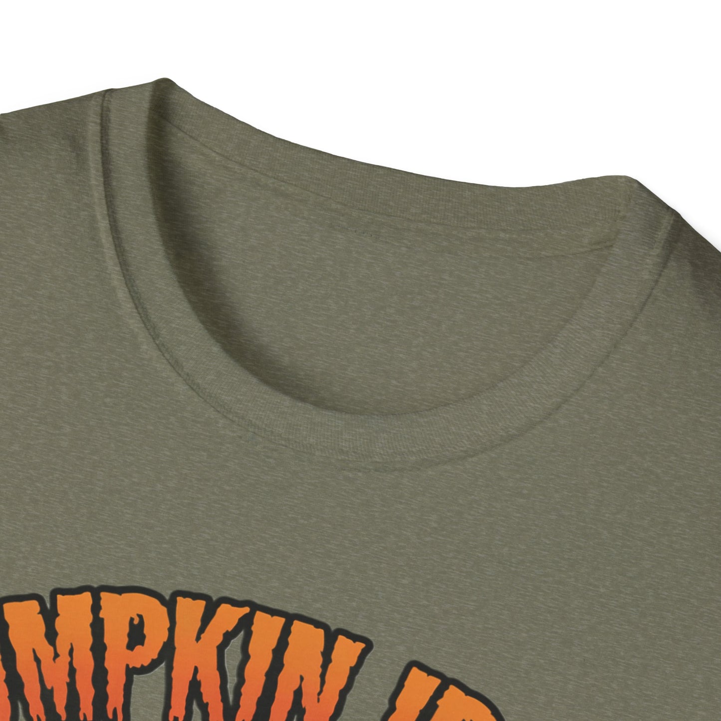 Halloween Pumpkin Iron Gym T-Shirt, Funny Fall Workout Top, Unisex Fitness Apparel, Spooky Season Gift, October Gym Shirt