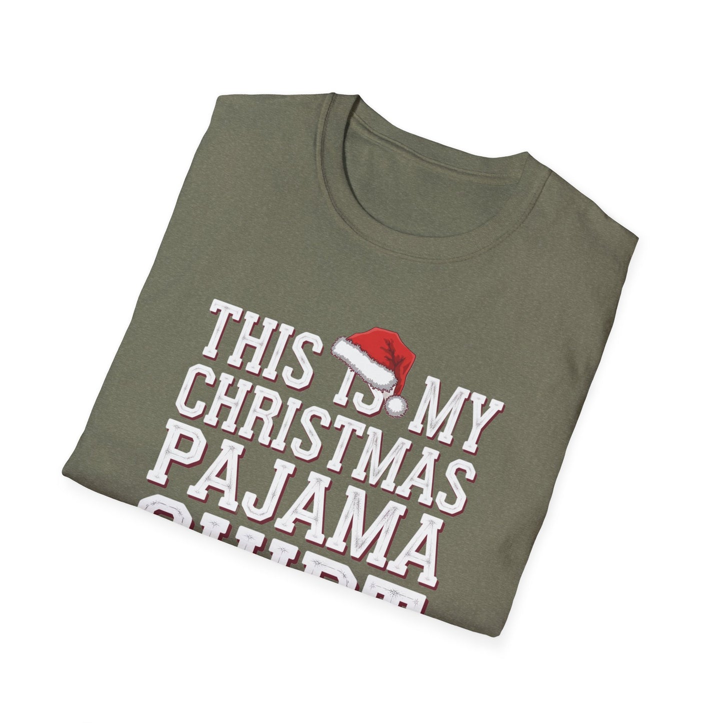 This is My Christmas Pajama Shirt - Unisex Softstyle Tee, Holiday Gift, Cozy T-Shirt, Christmas Pajama, Fun Winter Wear