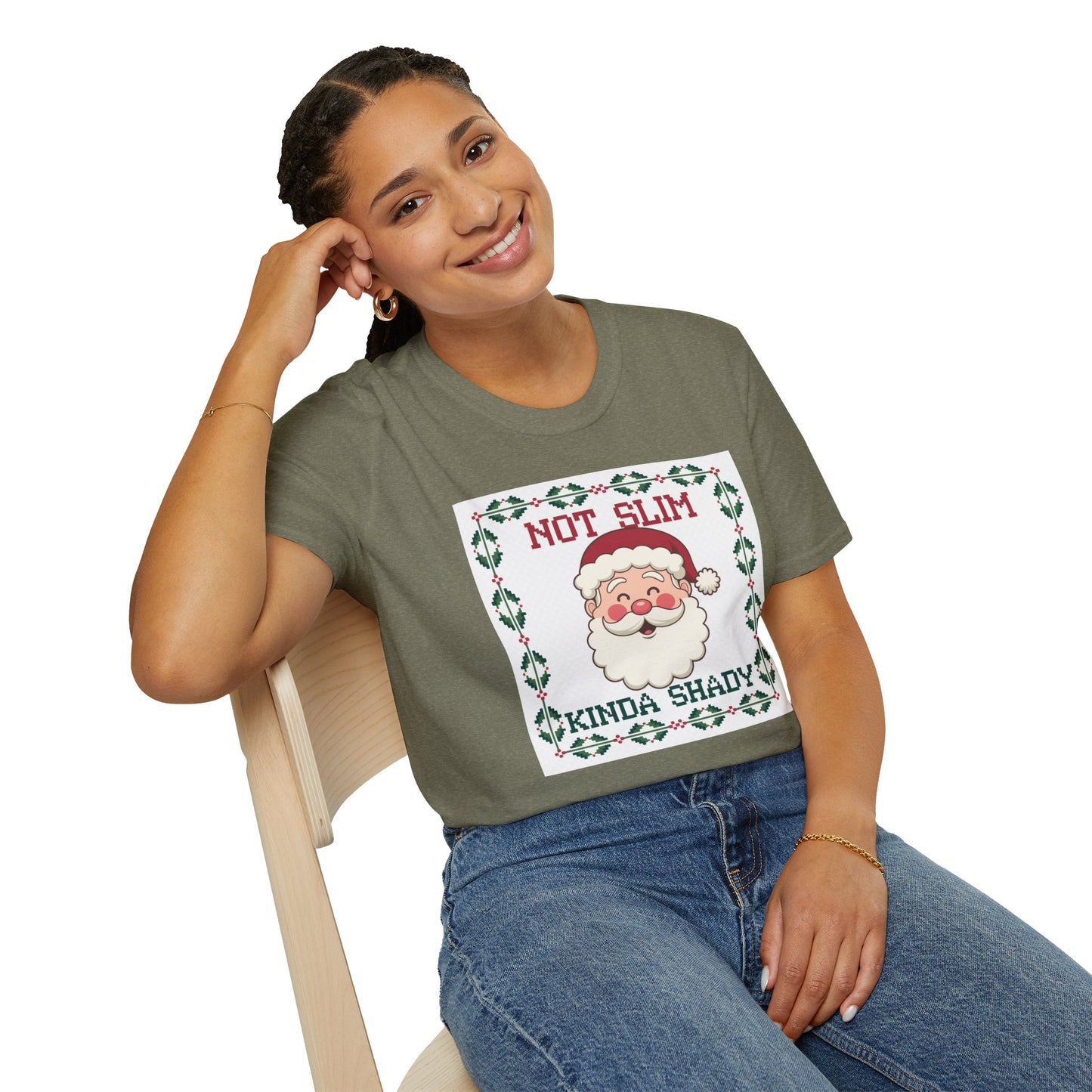 Funny Christmas T-Shirt, Holiday Humor Tee, Santa Claus Apparel, Unisex Gift, Festive Shirt, Party Wear