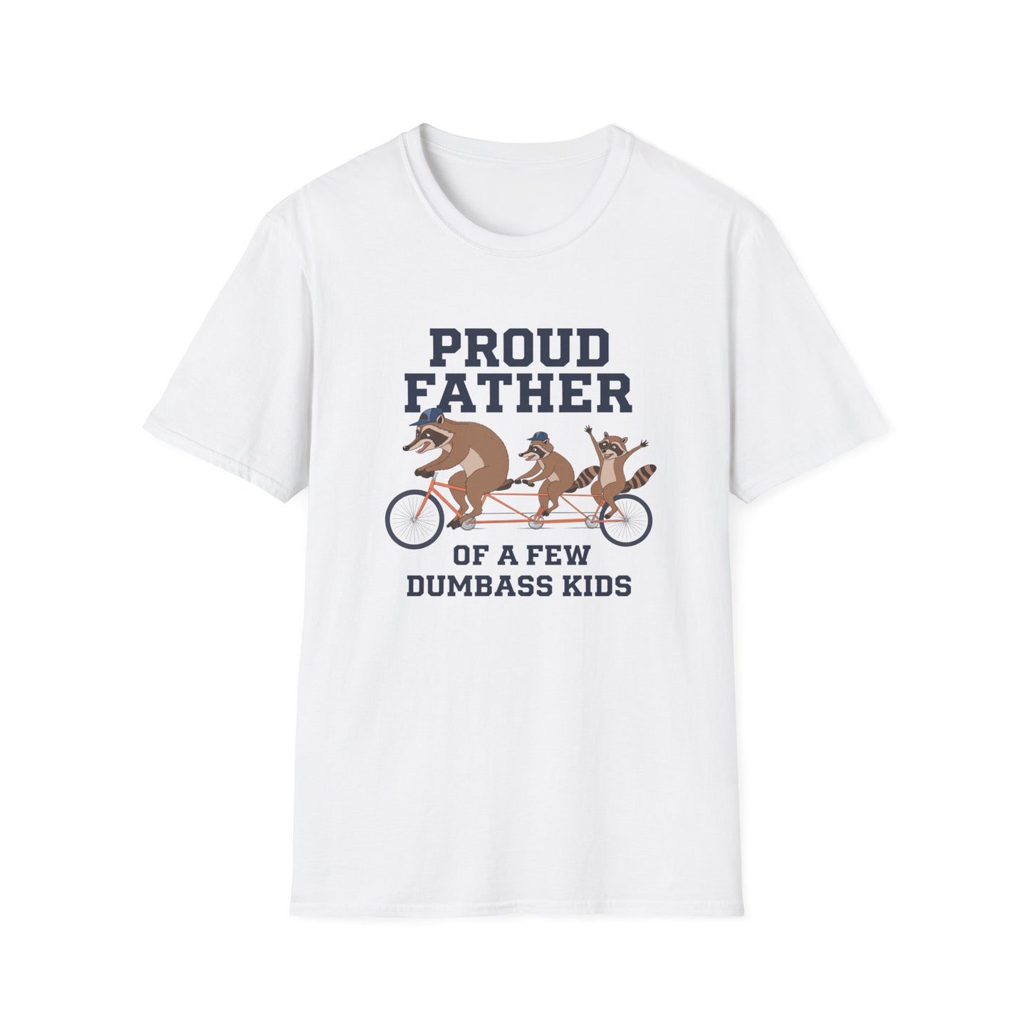 Proud Father Animal T-Shirt | Unisex Softstyle Tee for Dad