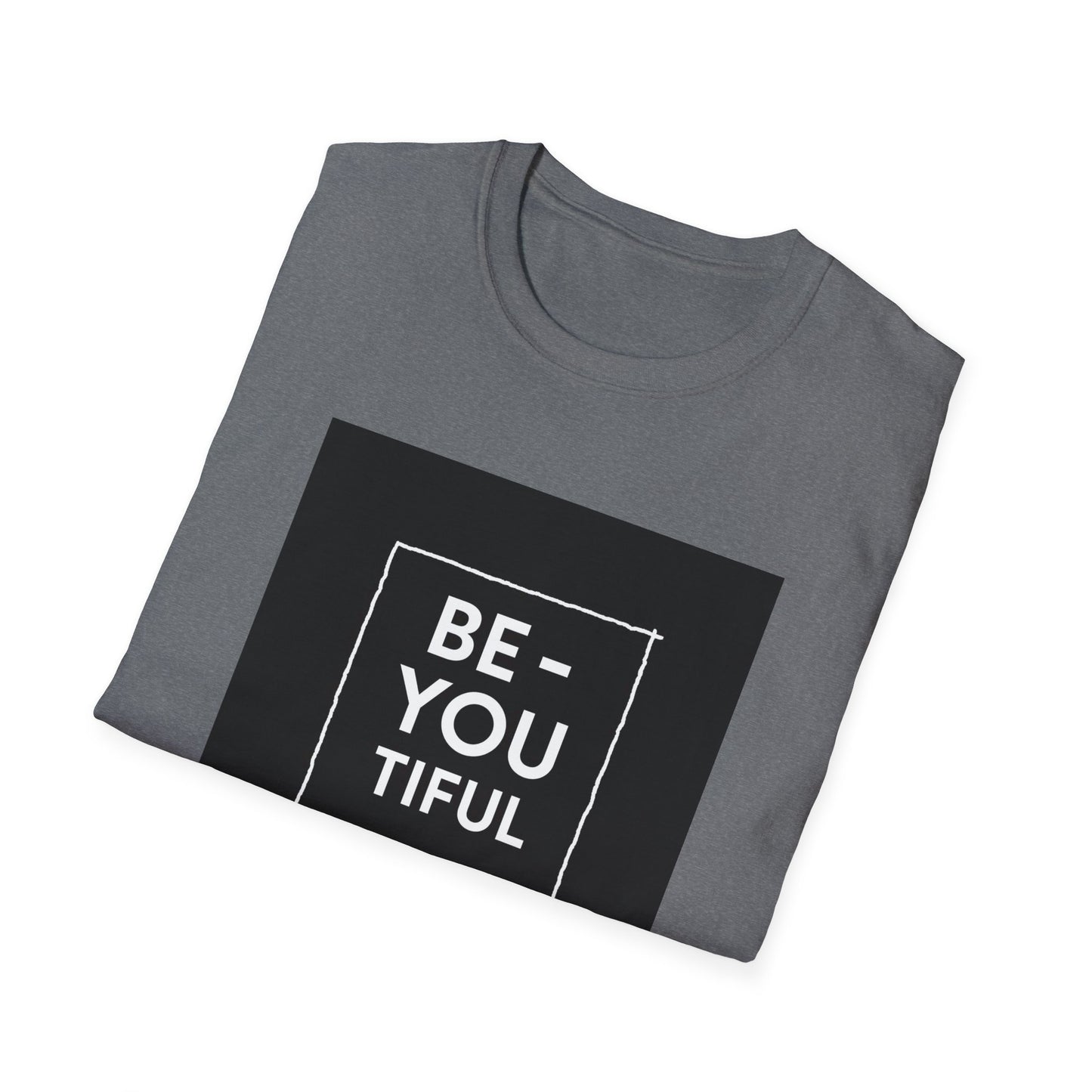 Be-You-Tiful Unisex Softstyle T-Shirt - Inspiring Message Shirt, Casual Wear, Gift for Friends, Motivational Apparel, Everyday Comfort