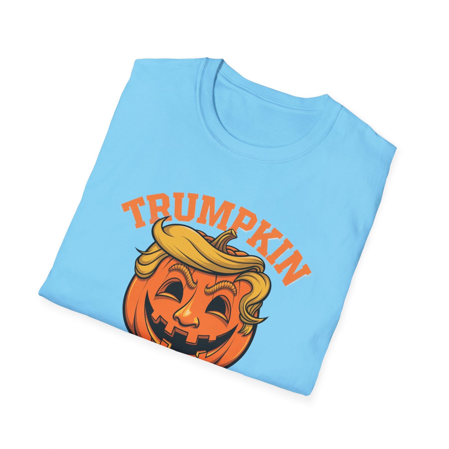 Halloween Trumpkin T-Shirt - Unisex Softstyle Tee for Fall Festivities, Party Attire, Gag Gift, Trick or Treat, Spooky Season