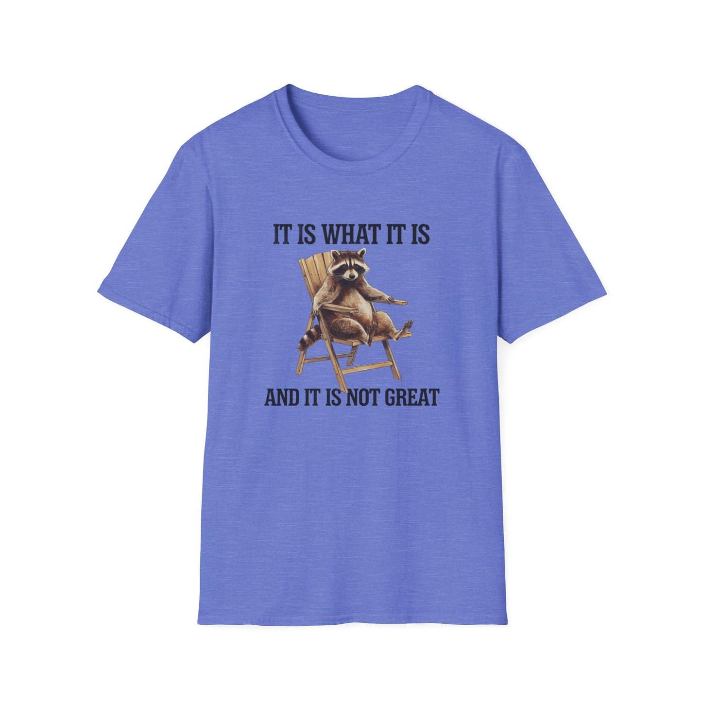 Funny Raccoon T-Shirt, Humorous Unisex Tee, Casual Wear, Gift for Friends, Relaxed Style, Everyday Humor, Animal Lover Shirt
