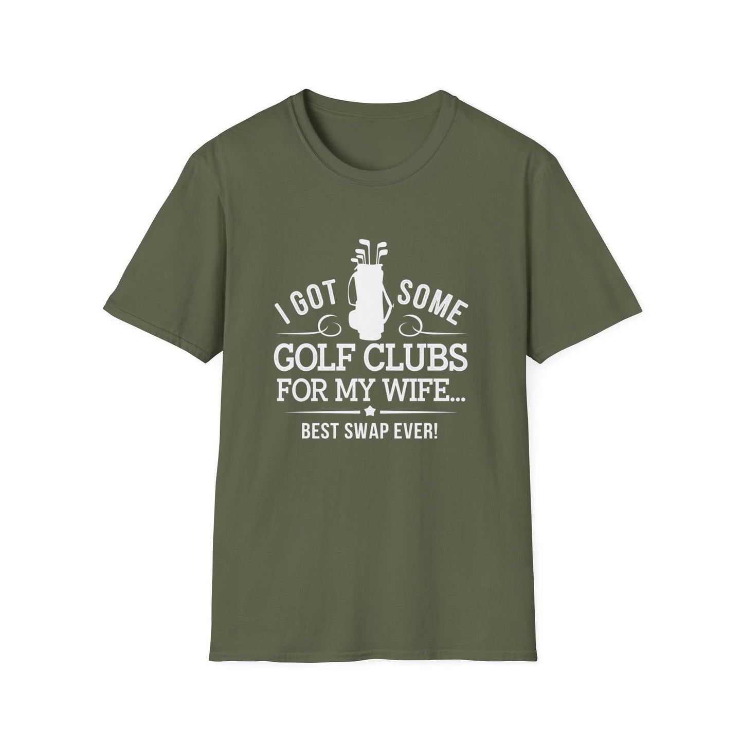 Funny Golf T-Shirt for Couples - "I Got Some Golf Clubs for My Wife"