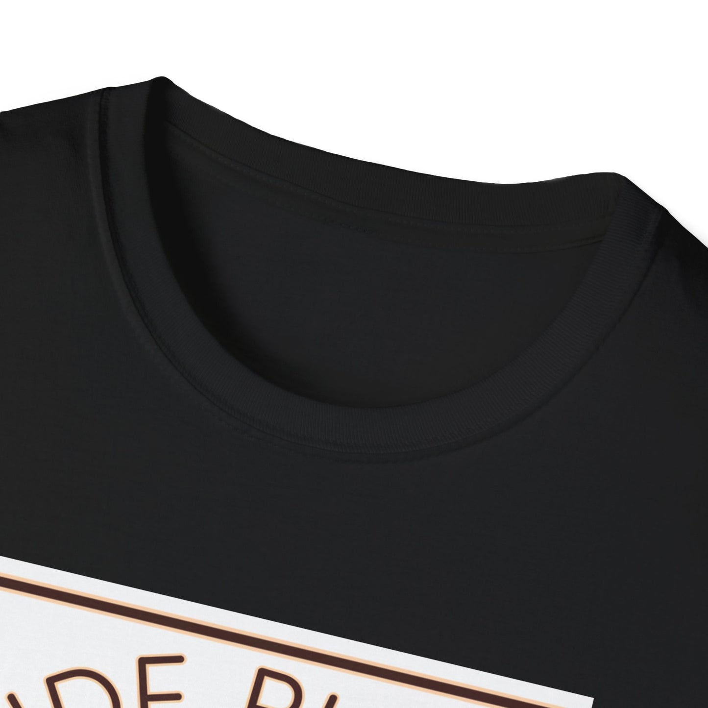 Funny Dessert Lover Unisex Softstyle T-Shirt - "Side Piece" Slice Design