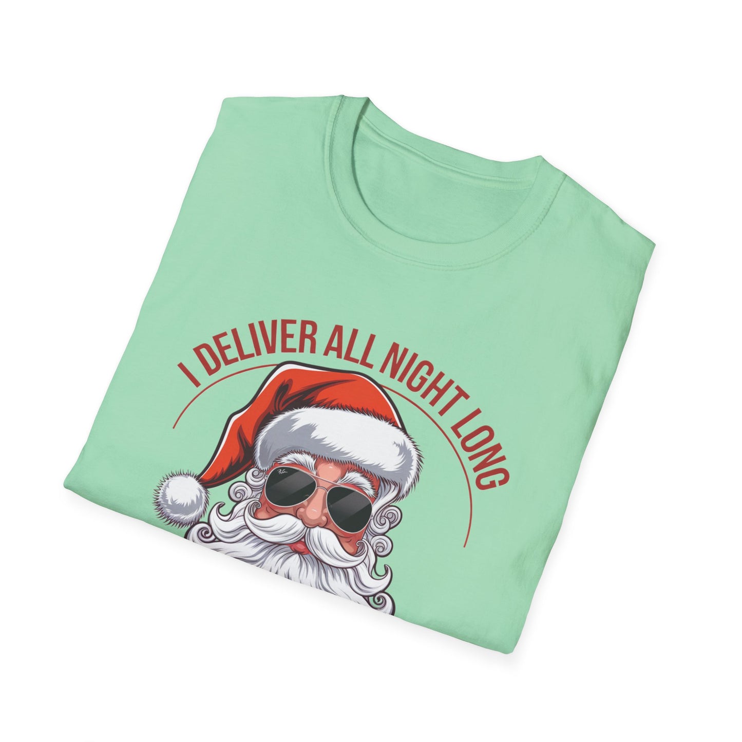 Santa Delivery T-Shirt, Funny Christmas Shirt, Holiday Gift, Relaxed Fit Tee, Unisex Tee for Christmas Lovers