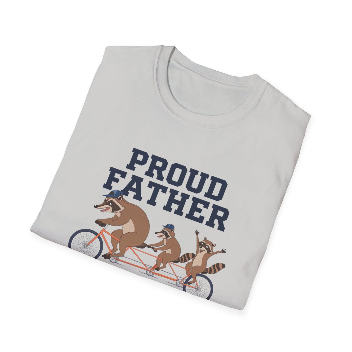 Proud Father Animal T-Shirt | Unisex Softstyle Tee for Dad