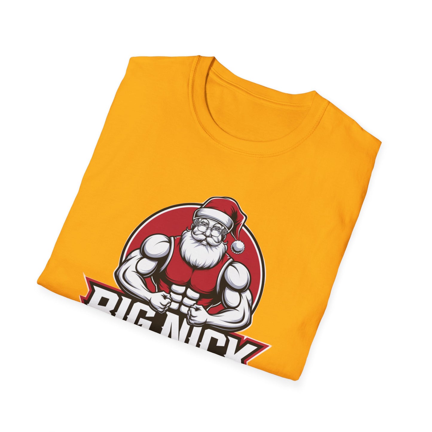 Christmas Muscle Santa Unisex T-Shirt, Holiday Gift, Funny Tee, Santa Outfit, Christmas Apparel