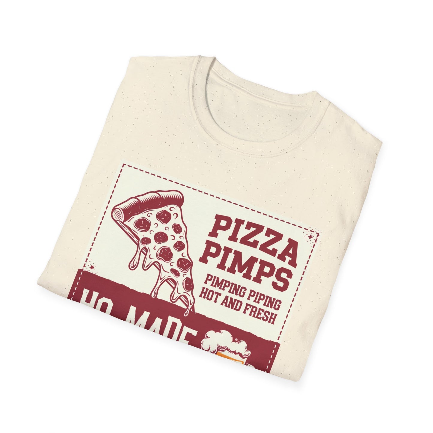 Pizza Pimps Unisex Softstyle T-Shirt - Fun Foodie Tee