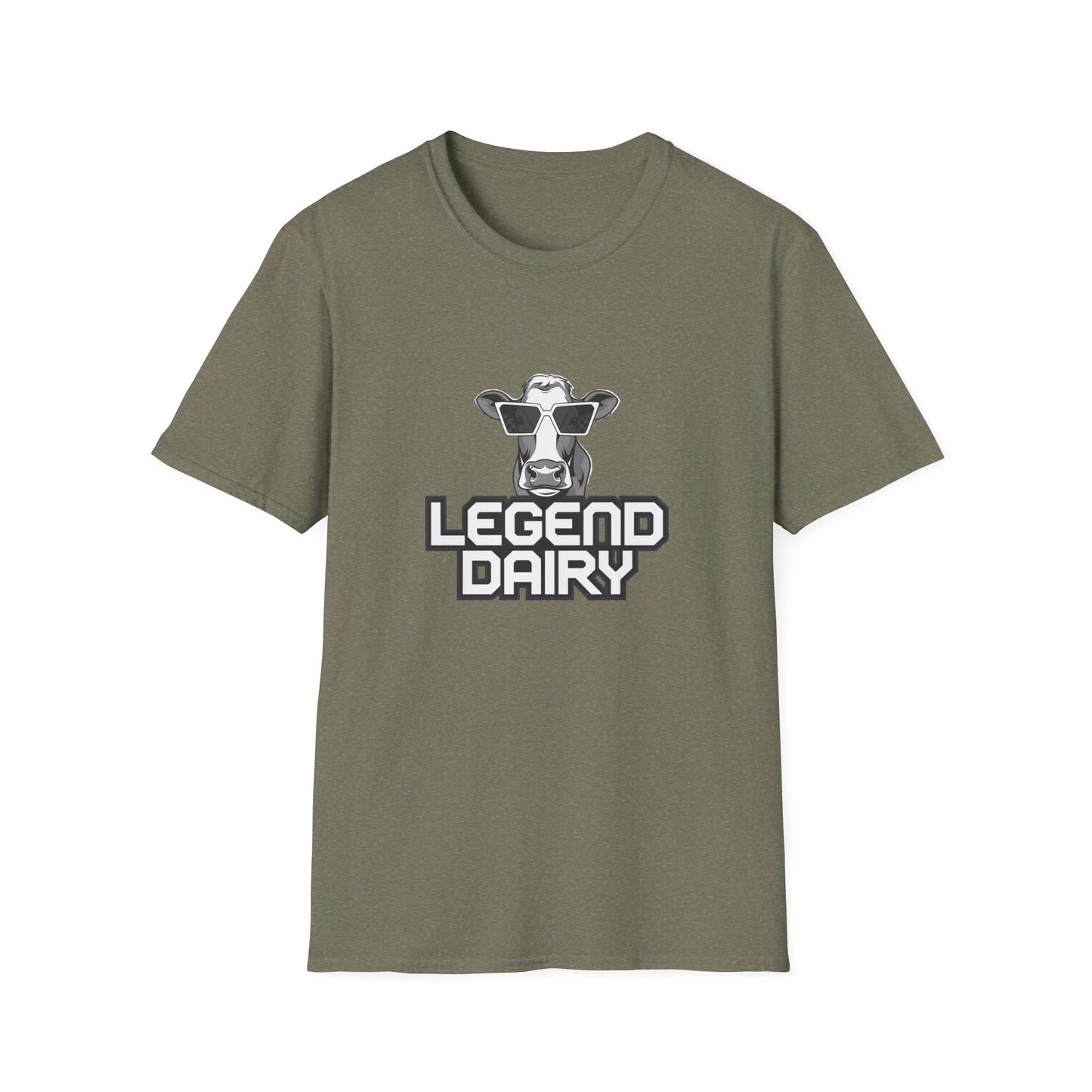 Legend Dairy Unisex Softstyle T-Shirt - Fun Cow Graphic Tee