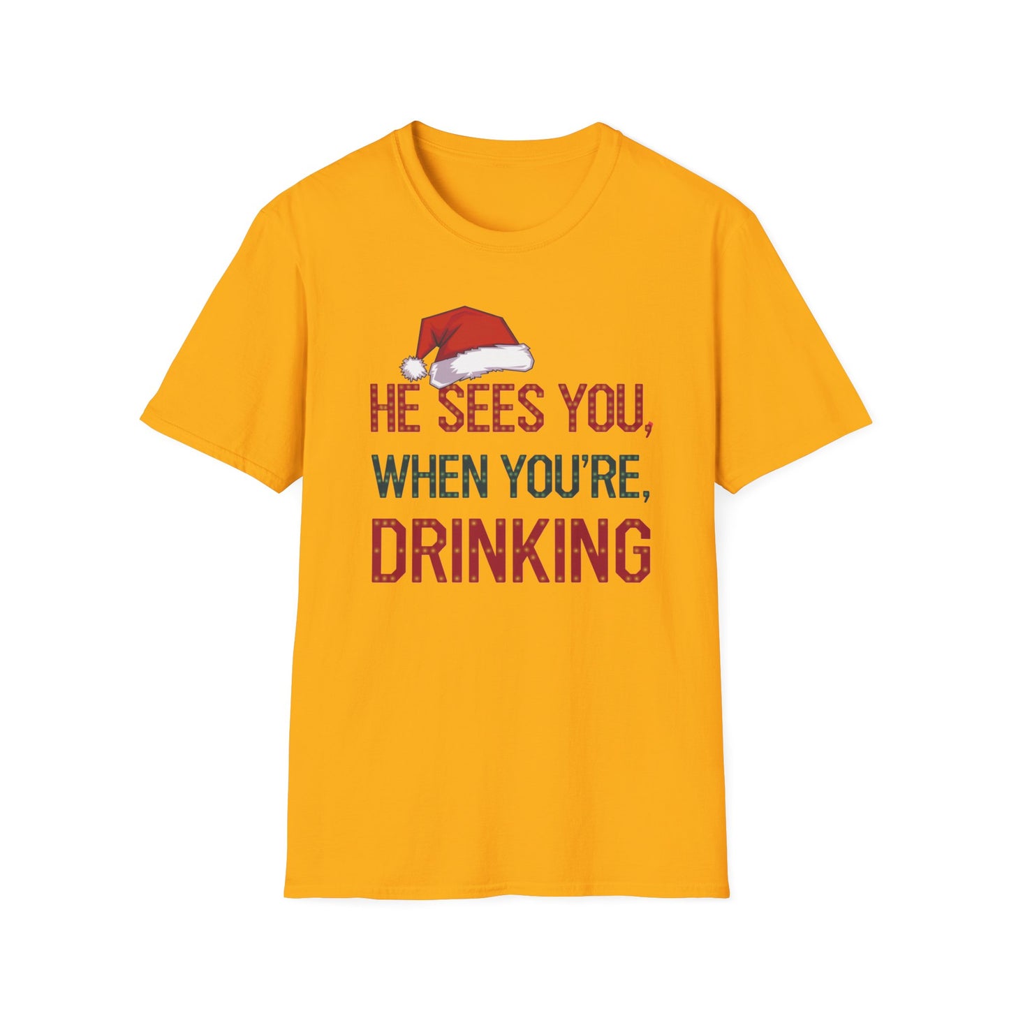 Festive Drink Humor T-Shirt - Perfect for Christmas Parties, Holiday Gatherings, Gift for Friends, Funny Apparel, Unisex Christmas Tee