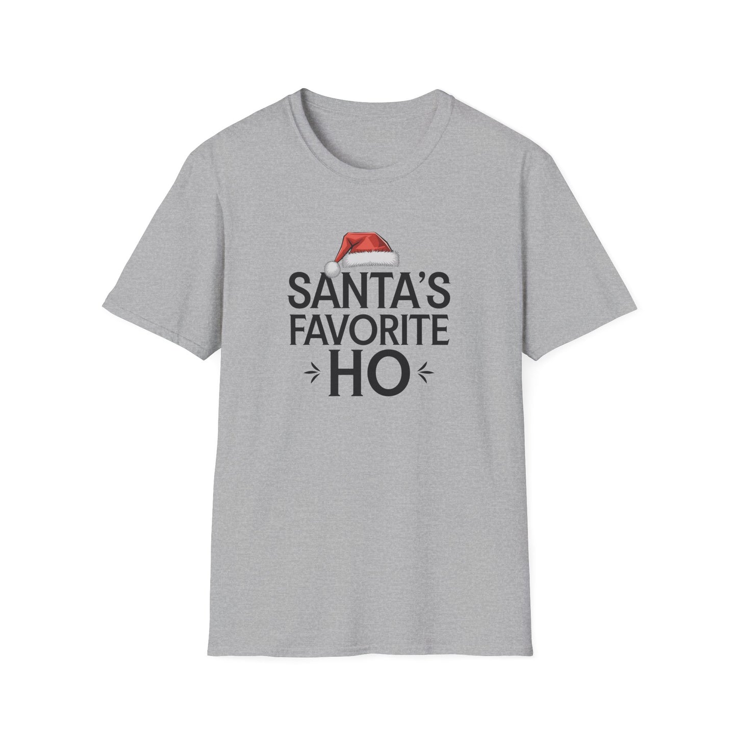 Santa's Favorite Ho Unisex T-Shirt, Funny Christmas Shirt, Holiday Gift, Jolly Tee, Christmas Party Wear, Seasonal Humor Top