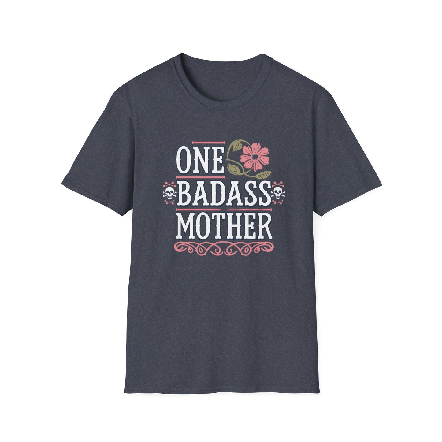 One Badass Mother Unisex Softstyle T-Shirt, Mother's Day Gift, Funny Mom Tee, Casual Wear, Mom Humor Shirt, Gift for Mom