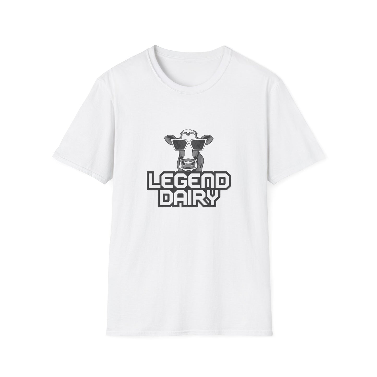 Legend Dairy Unisex Softstyle T-Shirt - Fun Cow Graphic Tee