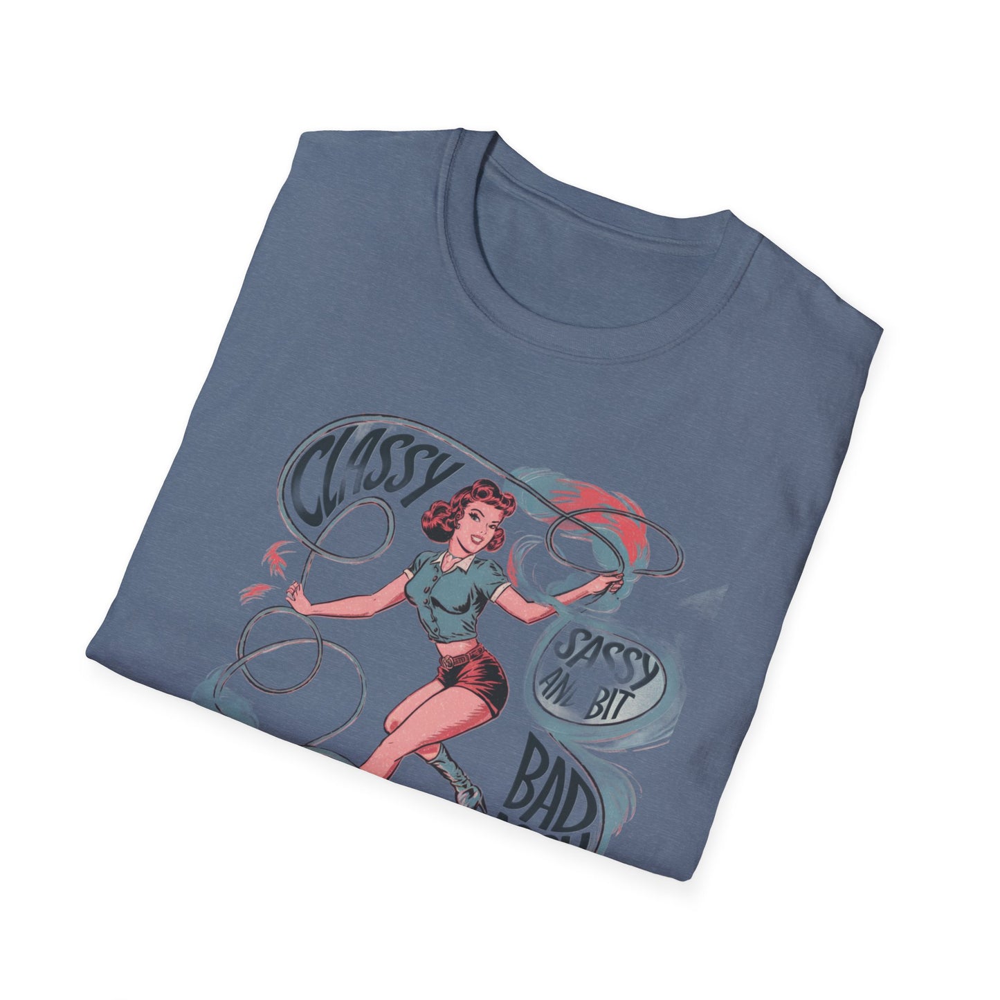 Classy & Badass Unisex T-Shirt, Vintage Chic Tee, Gift for Her, Empowerment Shirt, Casual Wear, Birthday Gift, Feminist Apparel