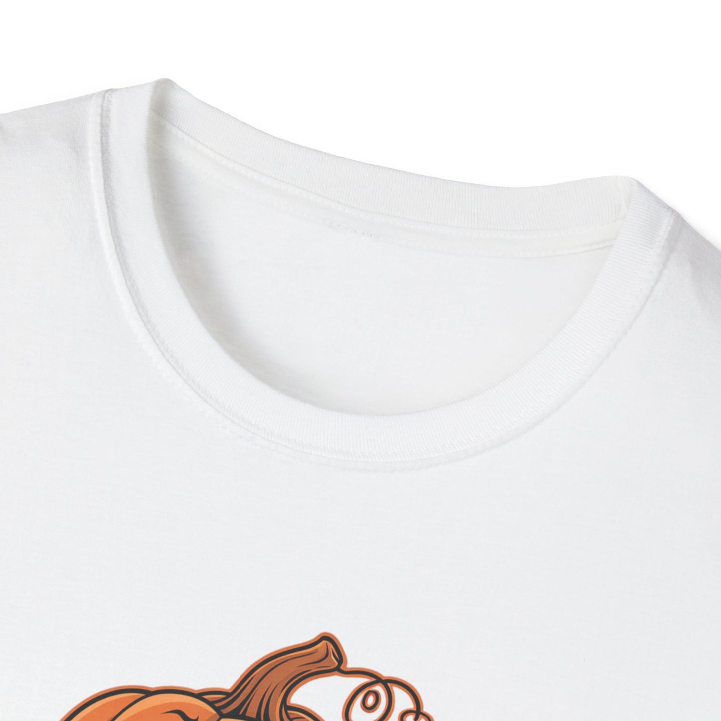 Funny Pumpkin Pi Unisex Softstyle T-Shirt - Halloween Tee, Math Lover Shirt, Fall Apparel, Seasonal Gift, Casual Outfit
