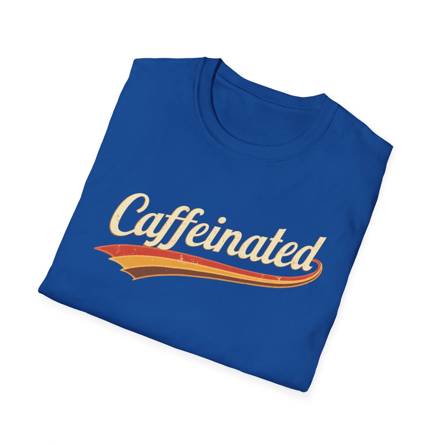 Caffeinated Unisex T-Shirt - Softstyle Casual Tee, Coffee Lover Gift, Daily Wear, Birthday Present, Relaxed Fit