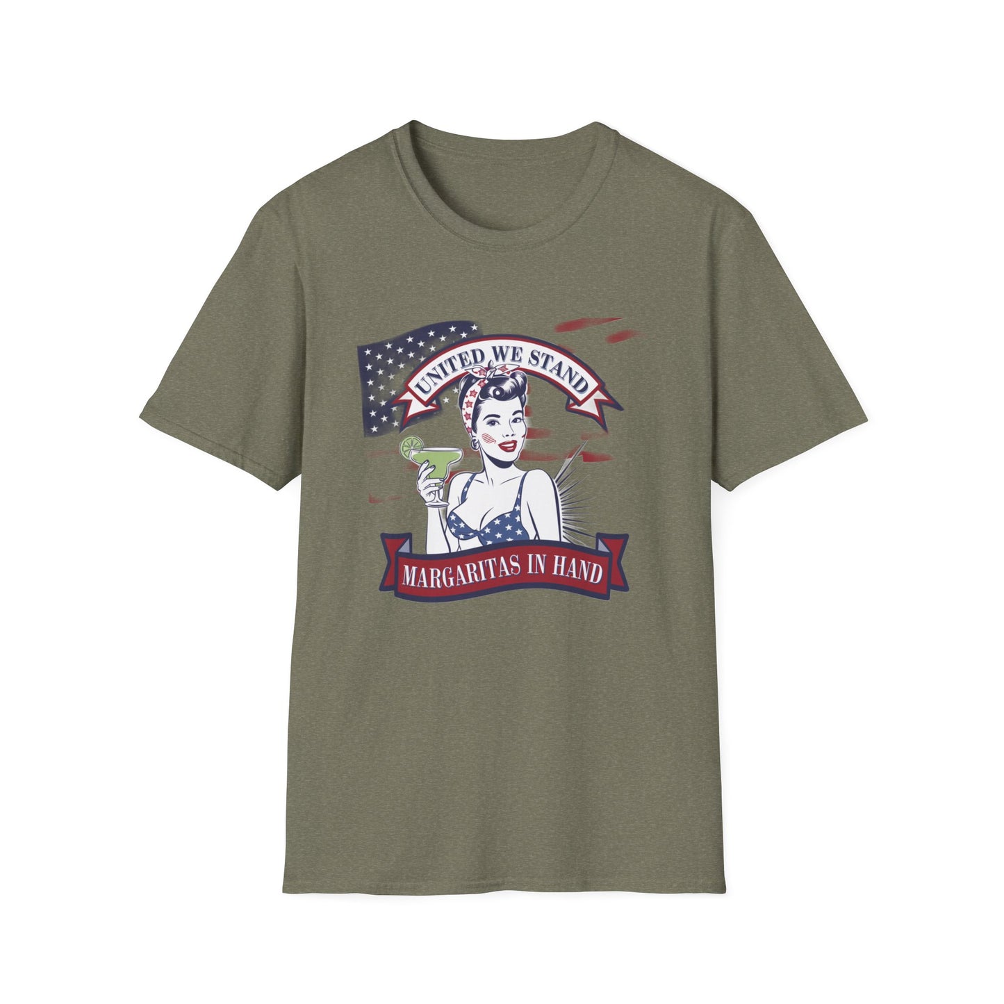 Patriotic Margarita Unisex T-Shirt - 'United We Stand' Design