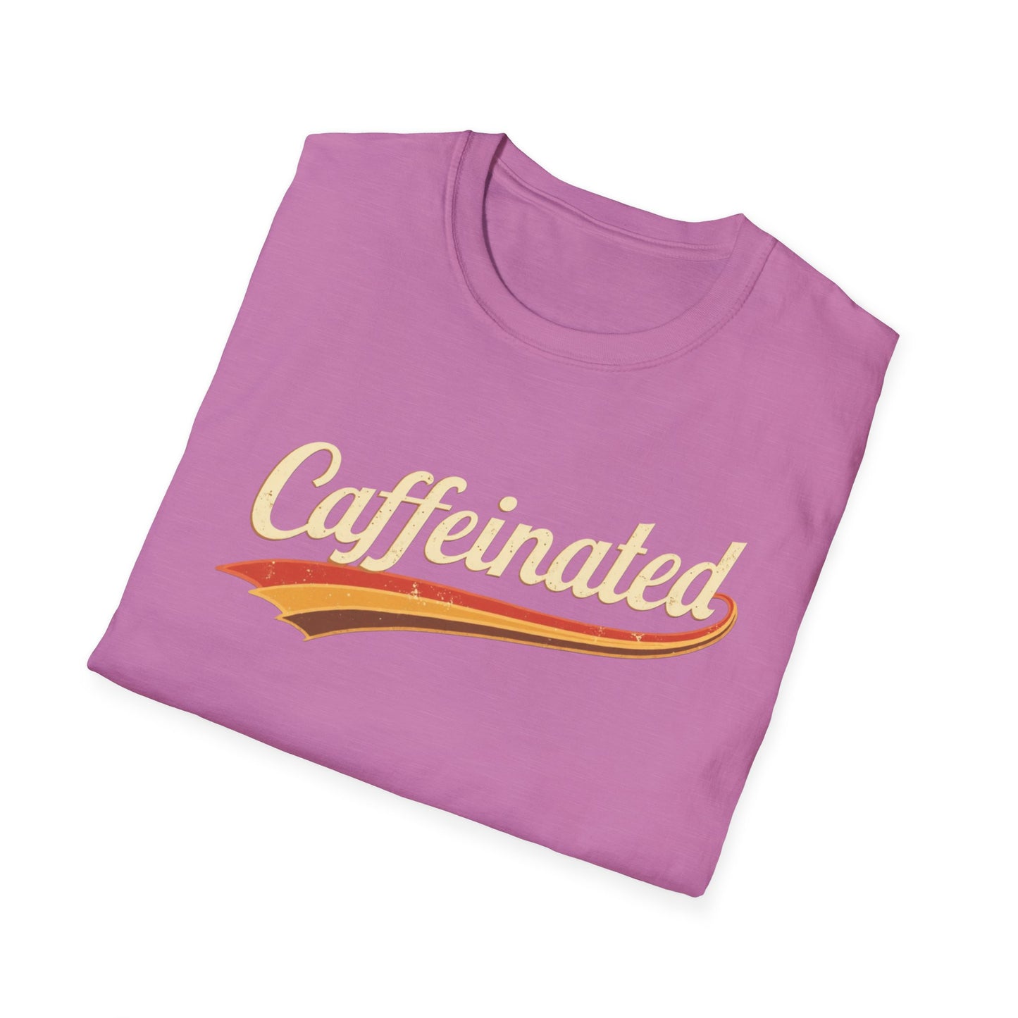 Caffeinated Unisex T-Shirt - Softstyle Casual Tee, Coffee Lover Gift, Daily Wear, Birthday Present, Relaxed Fit