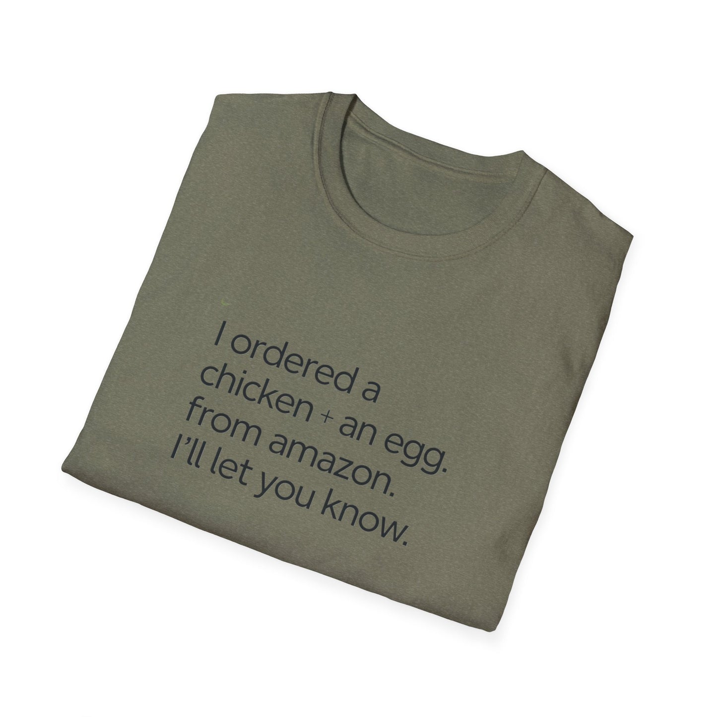 Funny Chicken & Egg Unisex Softstyle T-Shirt - Perfect Gift for Food Lovers
