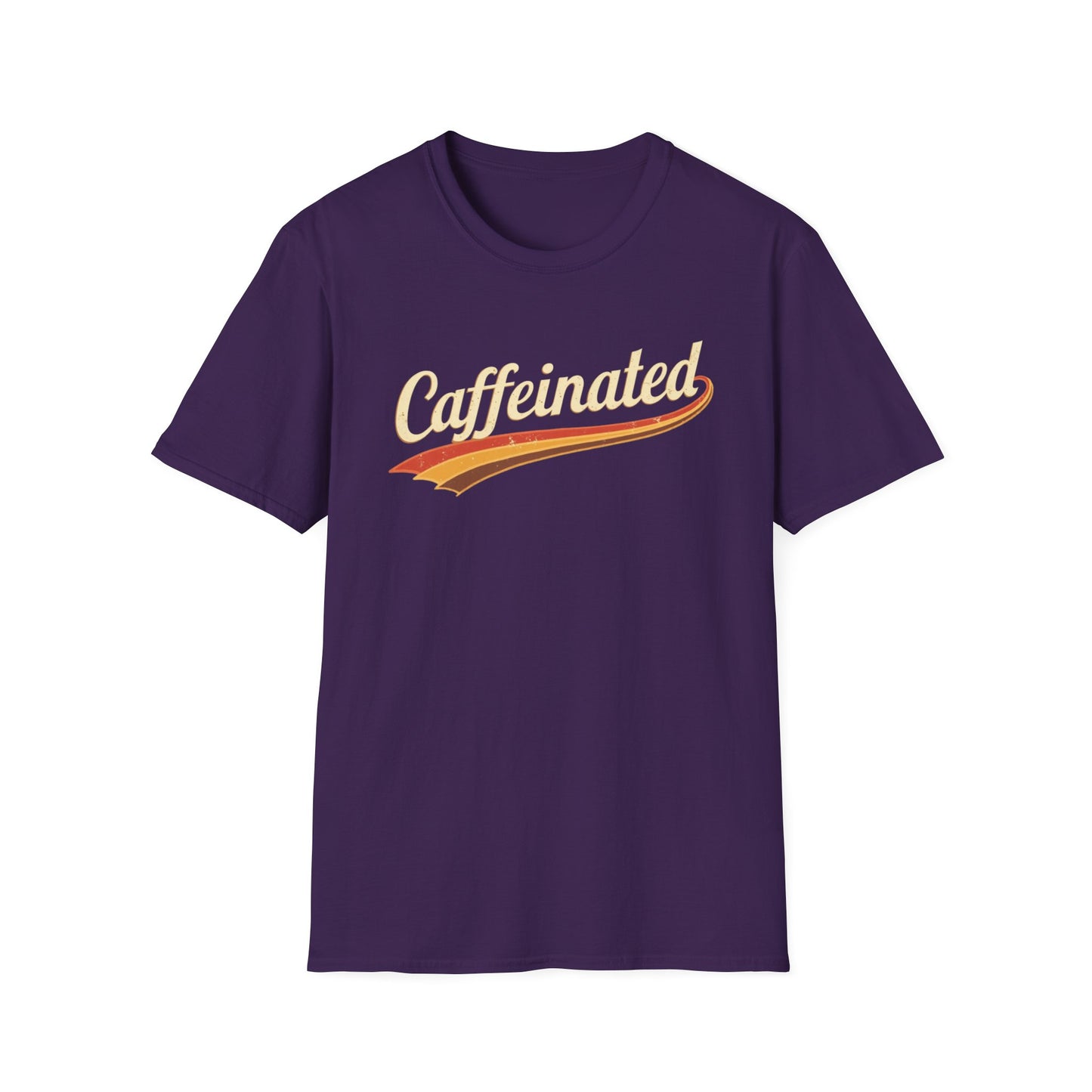 Caffeinated Unisex T-Shirt - Softstyle Casual Tee, Coffee Lover Gift, Daily Wear, Birthday Present, Relaxed Fit