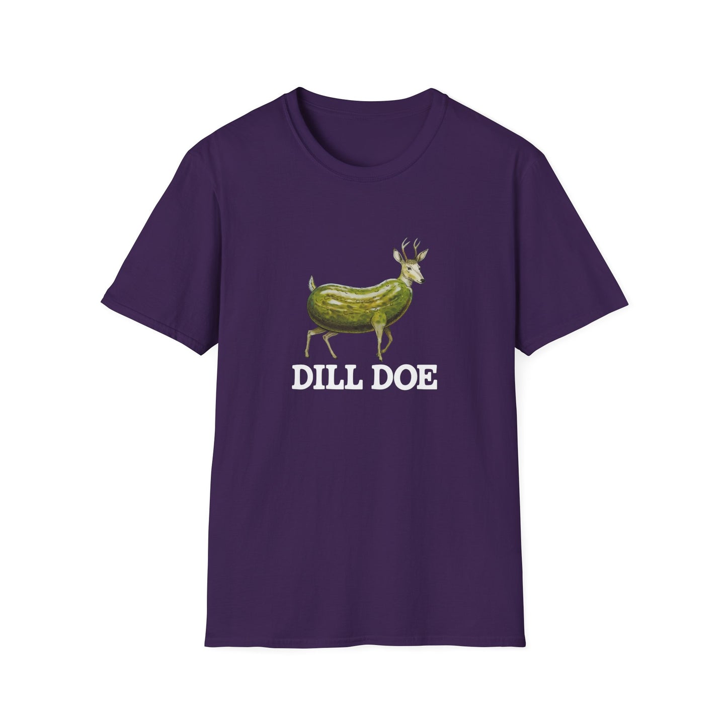 Dill Doe Funny Unisex Softstyle T-Shirt - Quirky Animal Tee