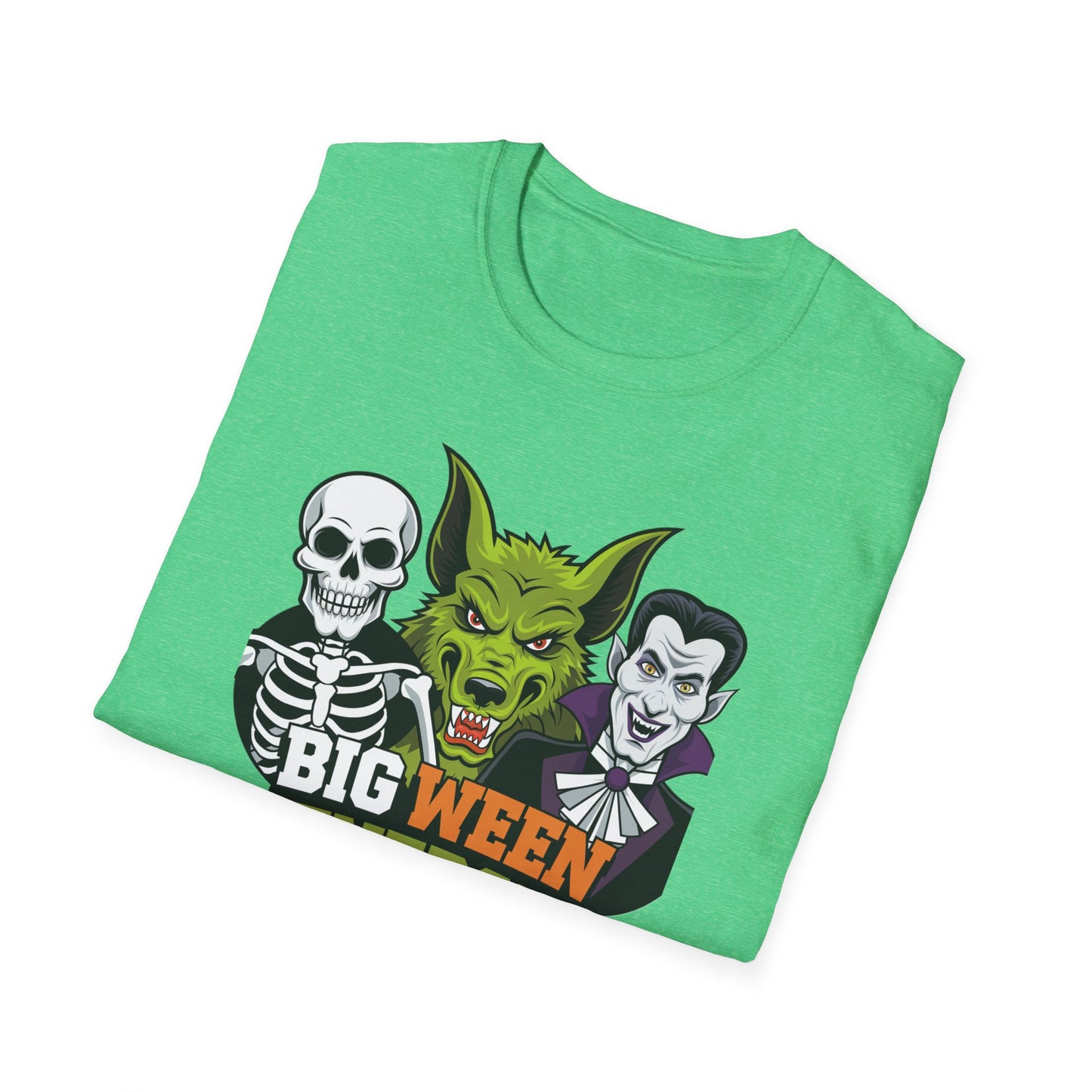 Halloween Graphic Tee, Big Ween Energy Shirt, Unisex Softstyle T-Shirt, Spooky Season Apparel, Fun Halloween Costume Top