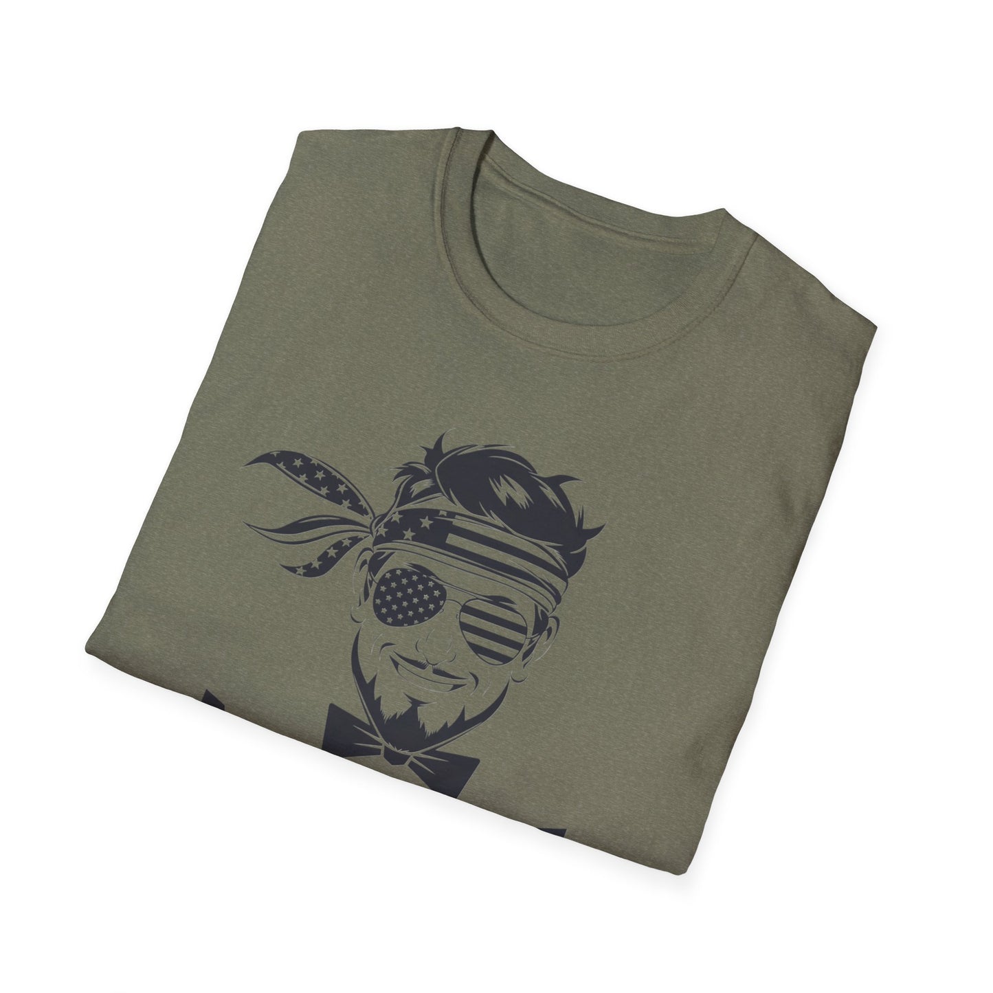 Merica Graphic T-Shirt - Softstyle Unisex Tee for Independence Day & Casual Wear