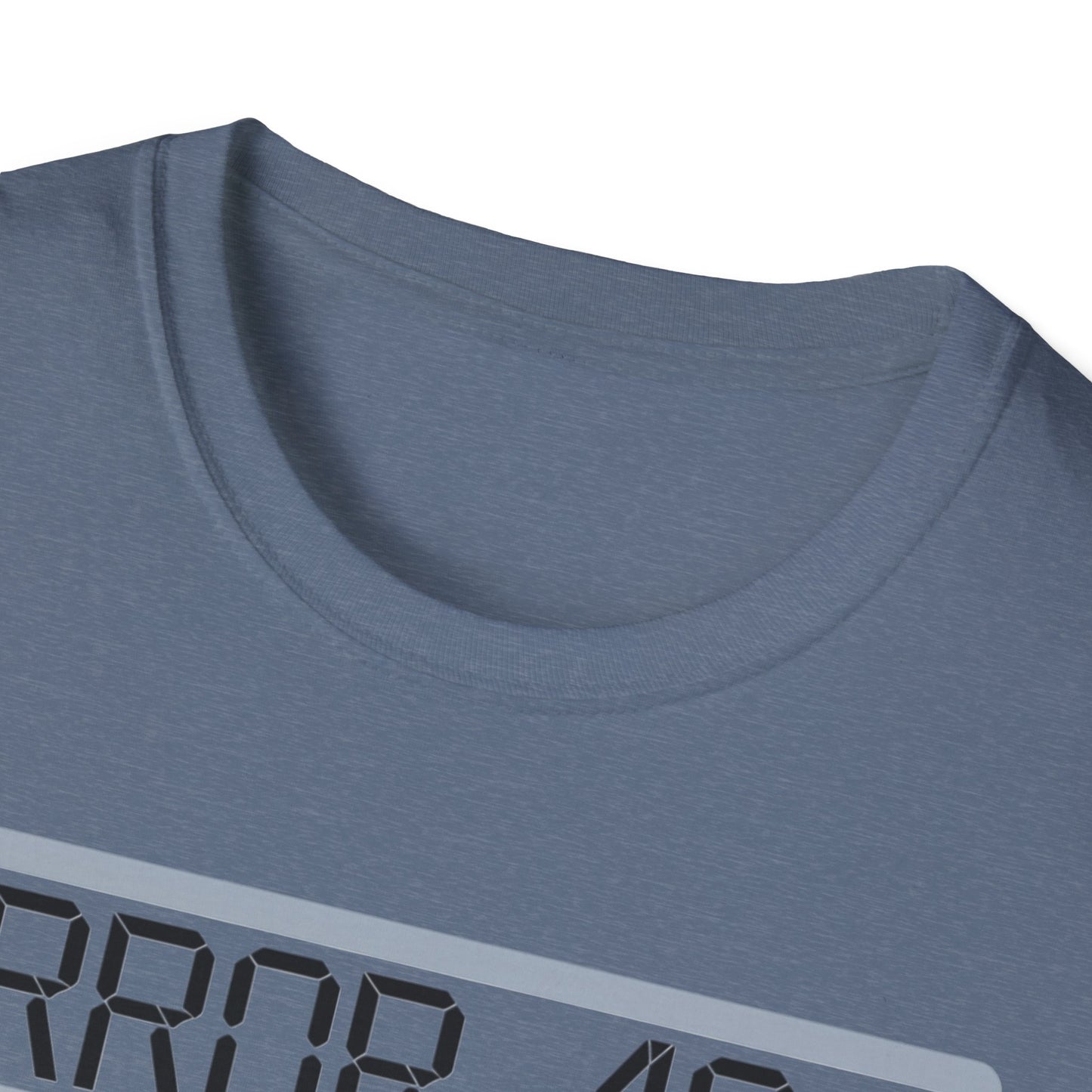 Error 404 Costume Not Found Unisex Softstyle T-Shirt, Funny Casual Tee, Geeky Gift, Halloween Humor, Costume Party Apparel