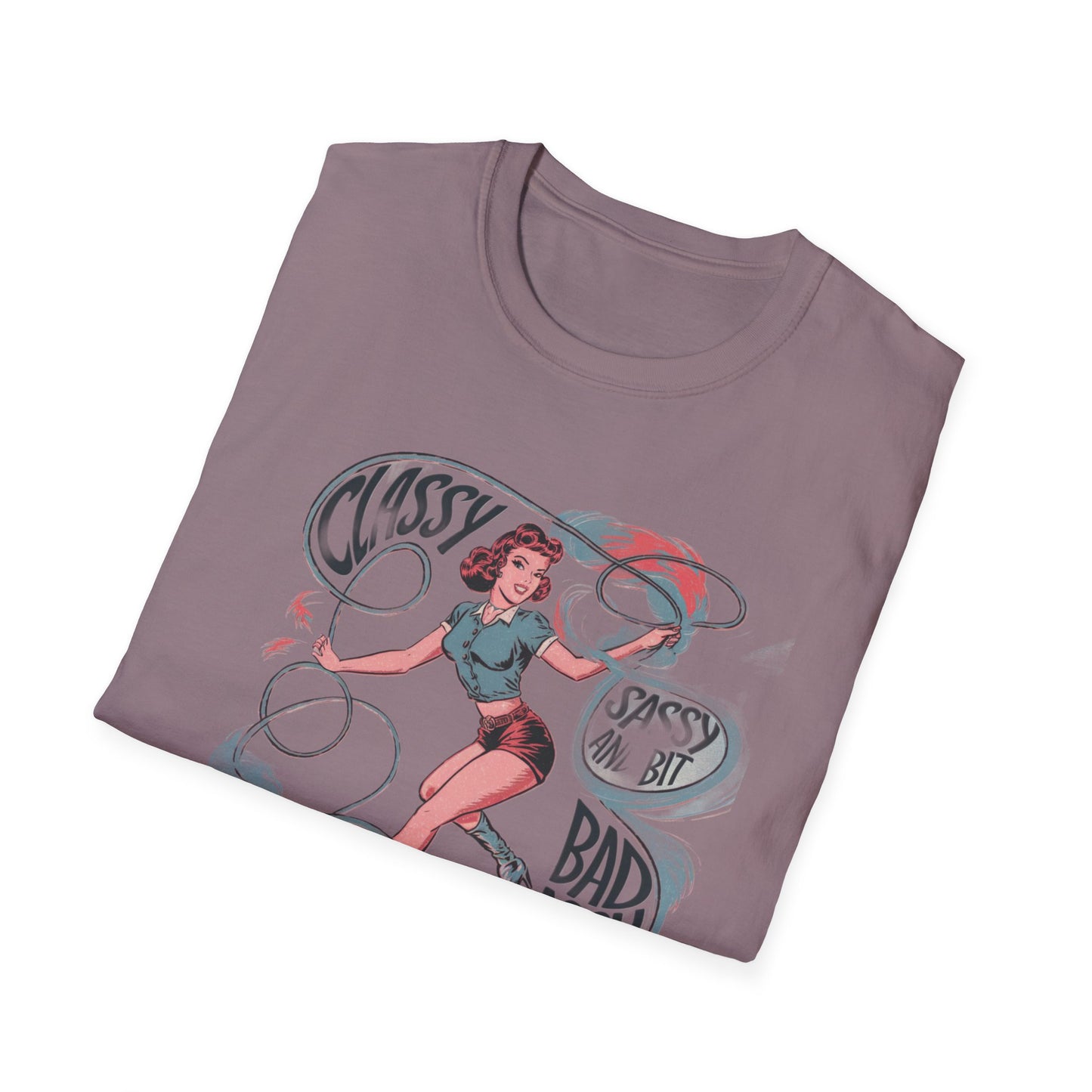 Classy & Badass Unisex T-Shirt, Vintage Chic Tee, Gift for Her, Empowerment Shirt, Casual Wear, Birthday Gift, Feminist Apparel