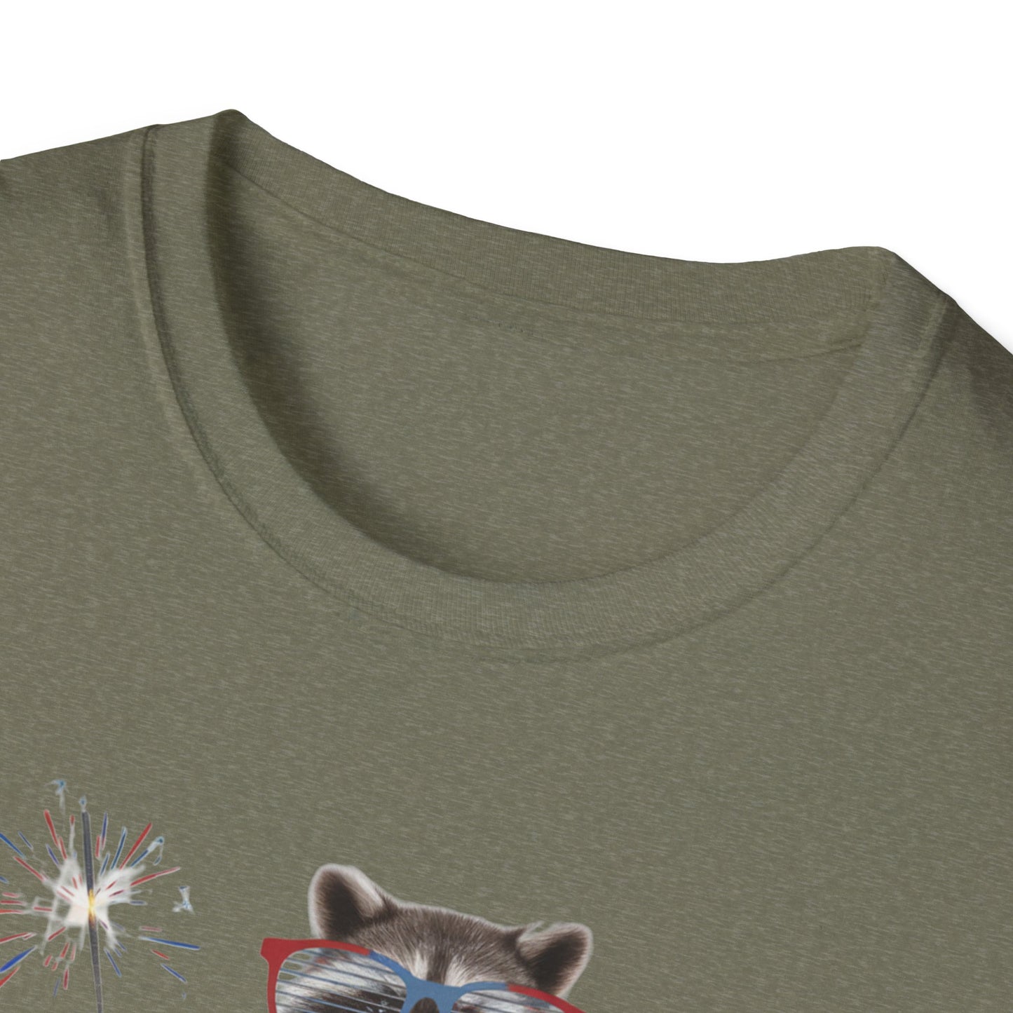Feral & Free Raccoon Unisex Softstyle T-Shirt - Fun & Quirky Graphic Tee